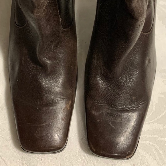 Nine West Brown Leather Boots Size 9M - Picture 2 of 7